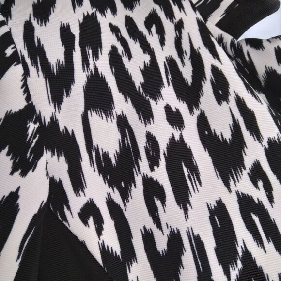 Chico's Black and White Animal Print Blazer - Picture 5 of 11
